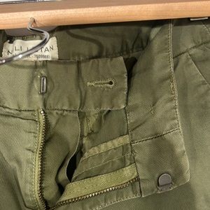 Nili Lotan chinos with side detail.  Size 4